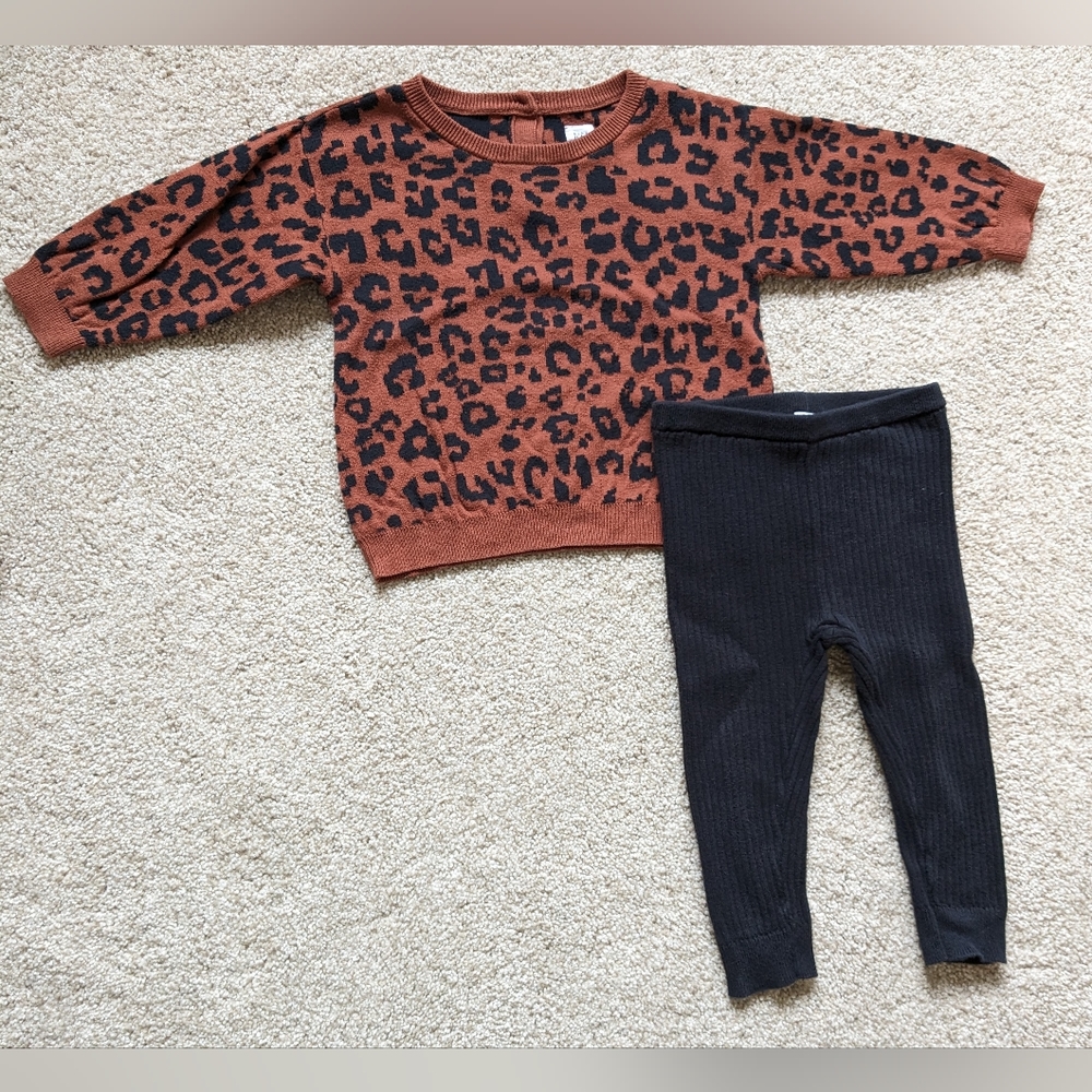 GAP Animal Print Sweater & Leggings